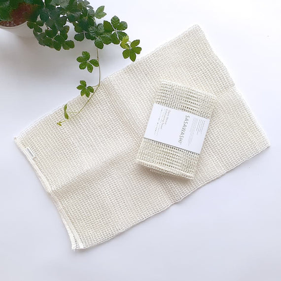 Sasawashi Open Weave Exfoliating Towel