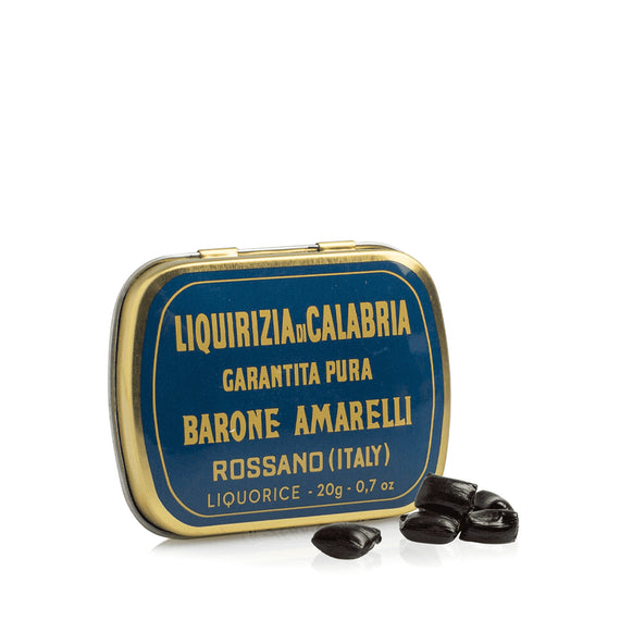 Amarelli Pure Liquorice Tin (Barone) - 20g