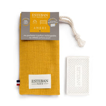 Esteban Ambre Perfumed Ceramic Tile in Linen Pouch