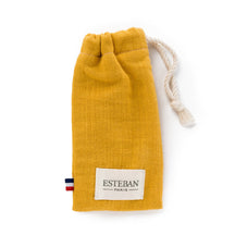 Esteban Ambre Perfumed Ceramic Tile in Linen Pouch