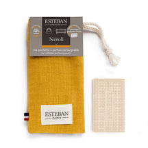 Esteban Neroli Perfumed Ceramic Tile in Linen Pouch
