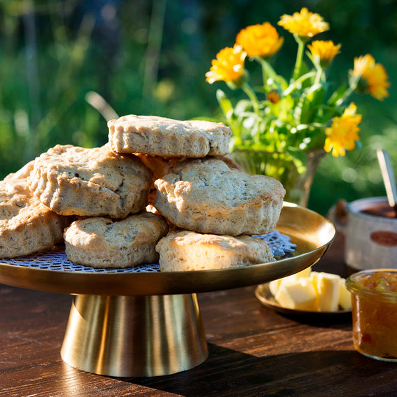 Fog Linen Work Brass Cake Stand (M)