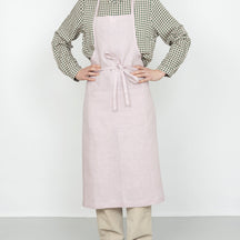 Fog Linen Work Linen Full Apron: Rose Poudre