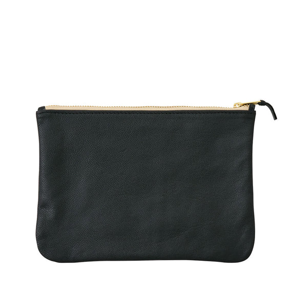 Fog Linen Work Joseph Leather Pouch (M)