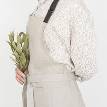 Fog Linen Work Linen Bistro Apron: Natural