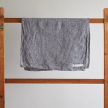 Fog Linen Work Chambray Hand Towel: Grey