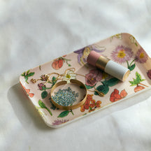 Fog Linen Work Linen Coated Tray (S): Isabelle Boinot Fleur