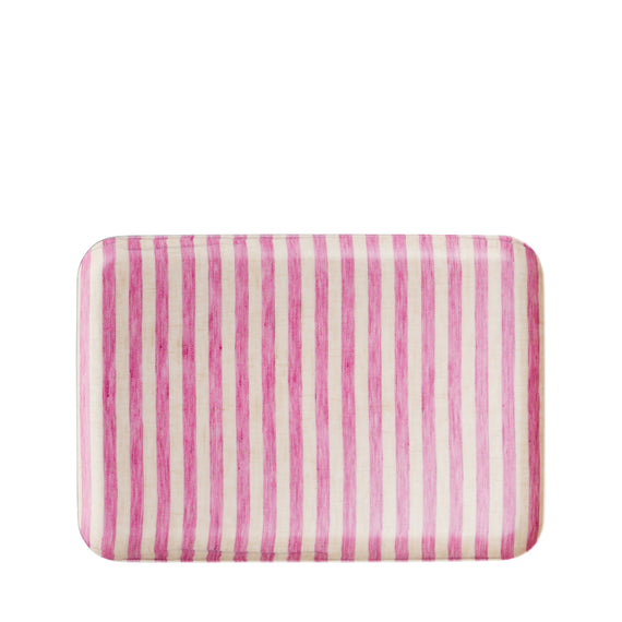 Fog Linen Work Linen Coated Tray (M): Michele