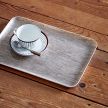 Fog Linen Work Linen Coated Tray (M): Natural