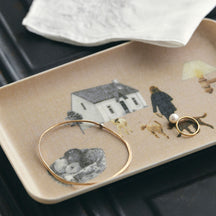 Fog Linen Work Linen Coated Tray (S): Misato Ogihara Living with Dog