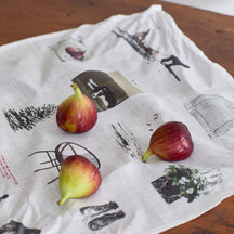 Fog Linen Work Misato Ogihara Handkerchief: Living with Dog