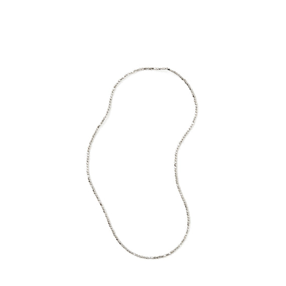 Fog Linen Work Silver Beads Necklace (S)