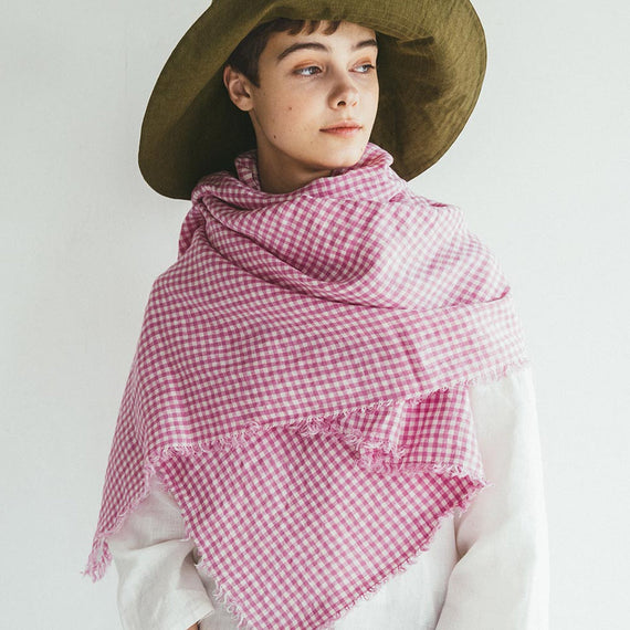 Fog Linen Work Tuz Fringe Scarf: Robin