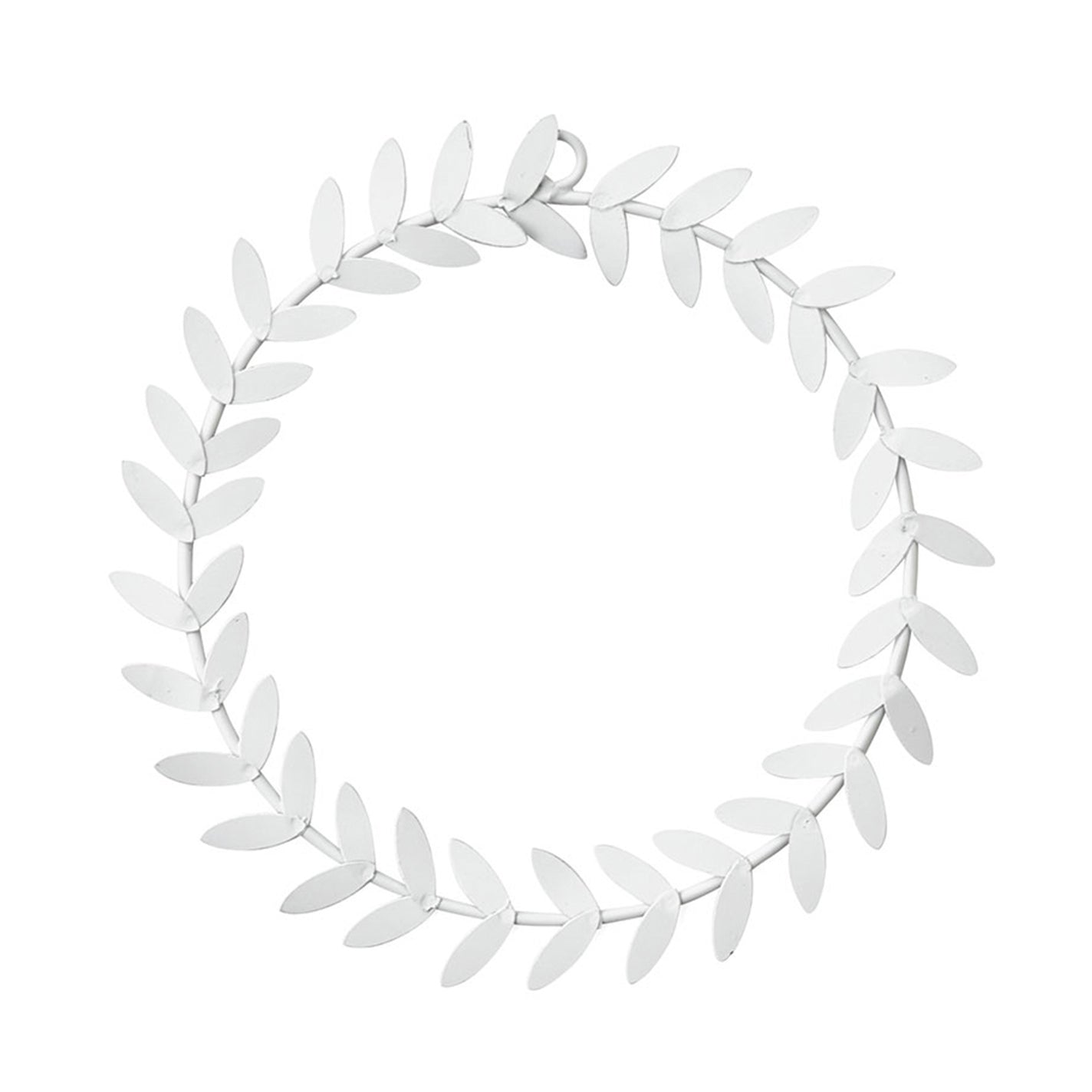 Fog Linen Work Metal Olive Wreath: White