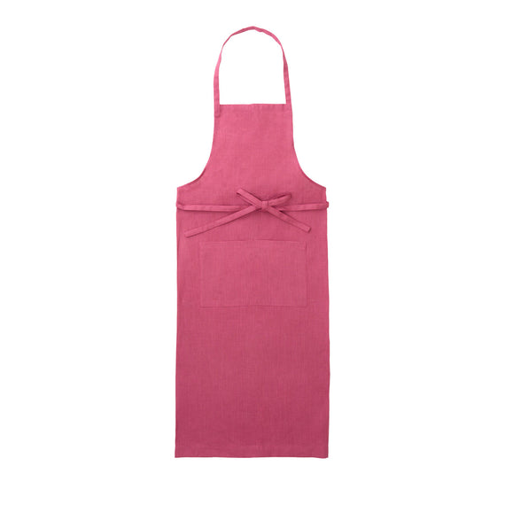 Fog Linen Work Linen Full Apron: Camellia