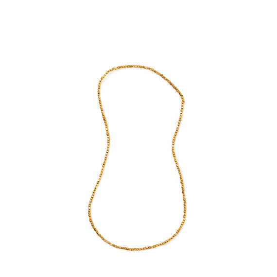 Fog Linen Work Brass Beads Necklace (S)