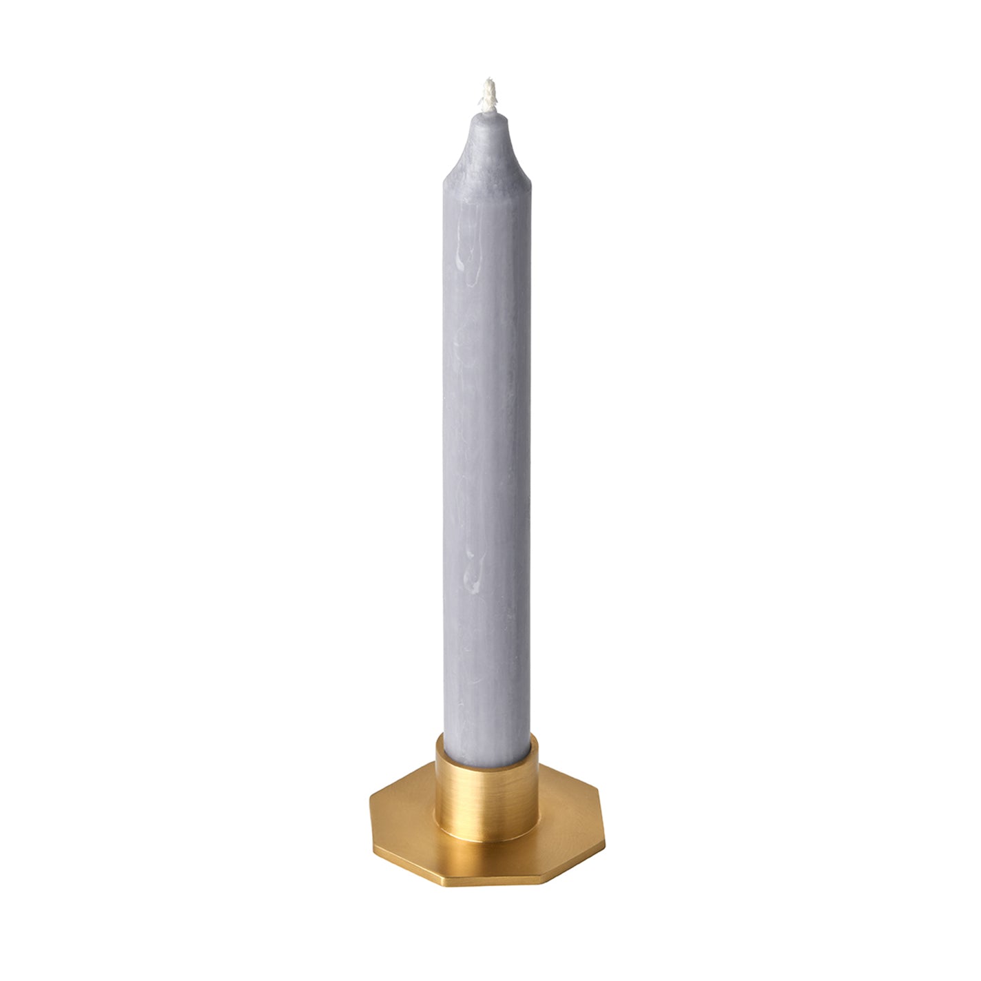 Fog Linen Work Brass Candle Holder: Octagon