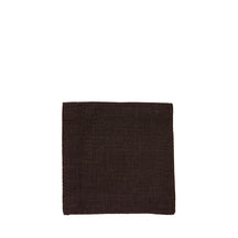 Fog Linen Work Linen Coaster: Chocolate