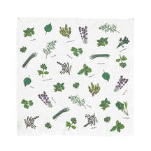 Fog Linen Work Isabelle Boinot Handkerchief: Herbs