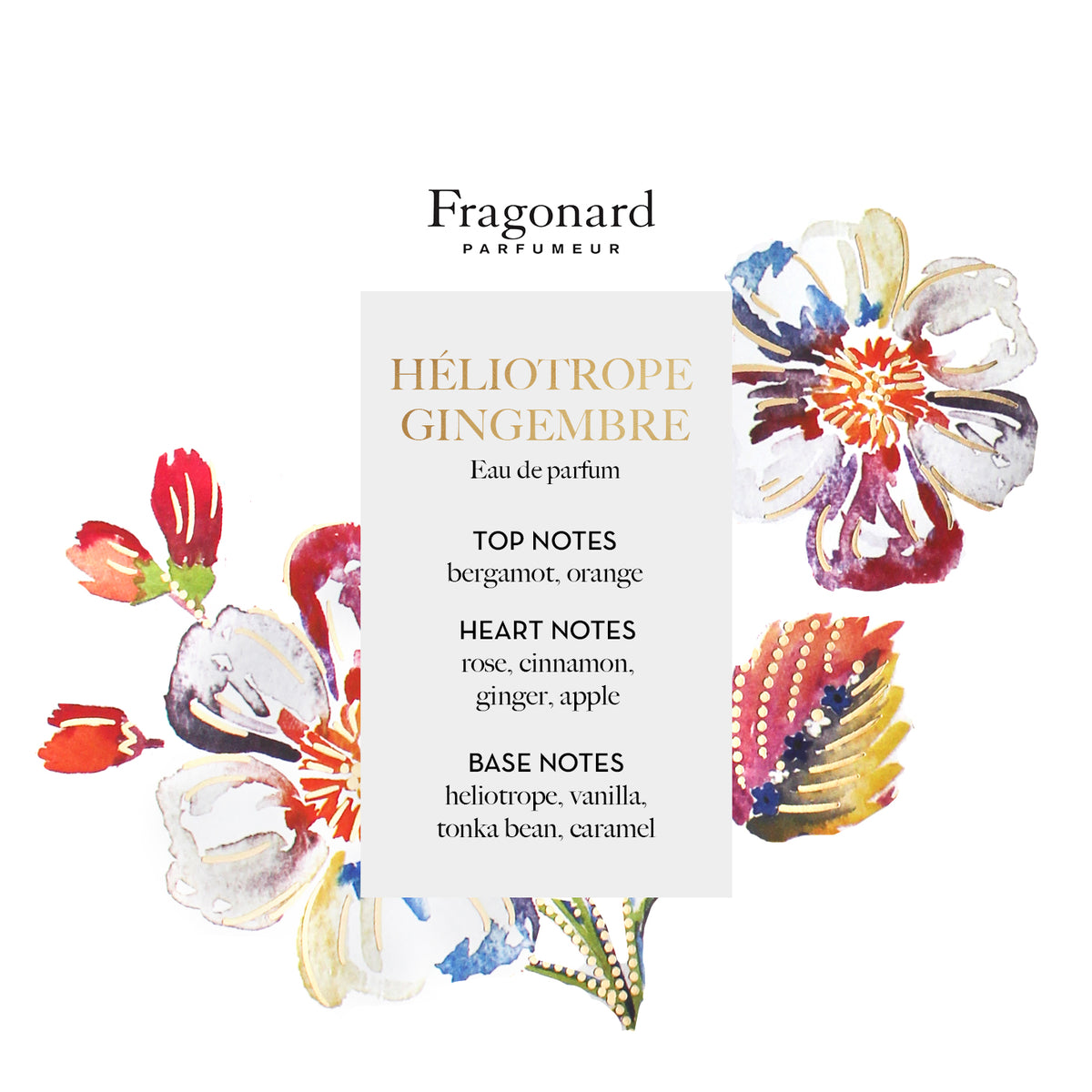 Fragonard Héliotrope Gingembre Eau de Parfum: Official Stockist
