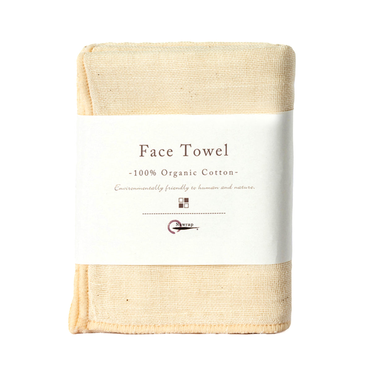 Nawrap Organic Cotton Face Towel - Natural: Official Stockist