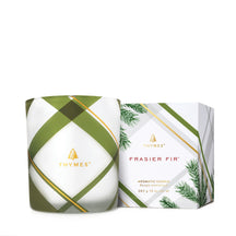 Thymes Frasier Fir Plaid Boxed Candle