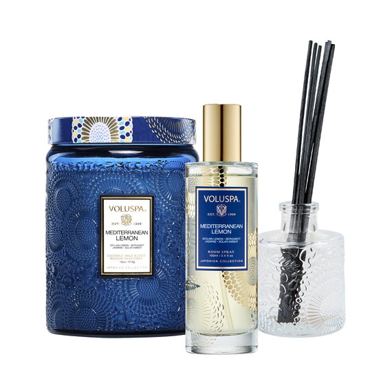 VOLUSPA Mediterranean Lemon Best Sellers Bundle - Value $185