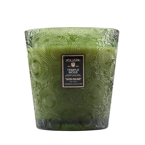 VOLUSPA Temple Moss Boxed 3 Wick Hearth Candle