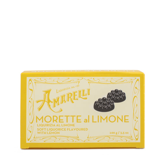 Amarelli Limone Soft Licorice - Yellow Box