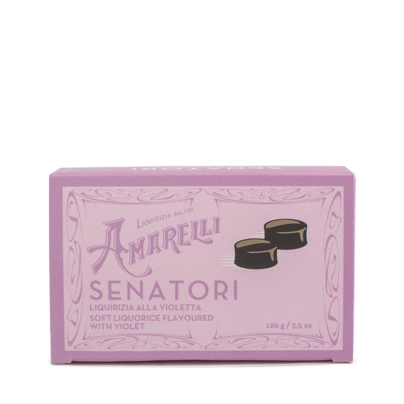 Amarelli Senatori Violet Licorice - Purple Box