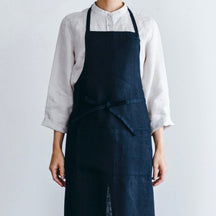 Fog Linen Work Apron - Navy