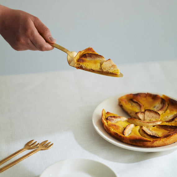 Fog Linen Work Brass Cake Server