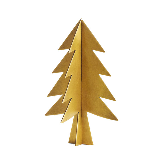 Fog Linen Work Brass Christmas Tree: Medium