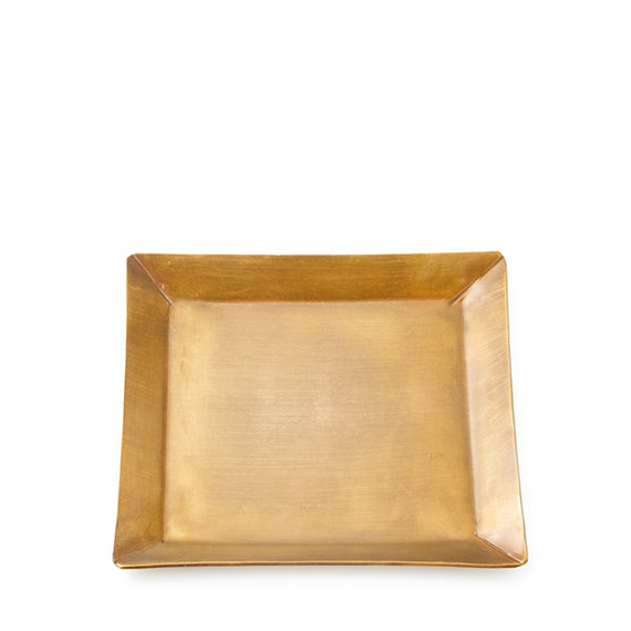 Fog Linen Work Brass Plate: Square