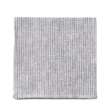 Fog Linen Work Linen Napkin Grey White Stripe