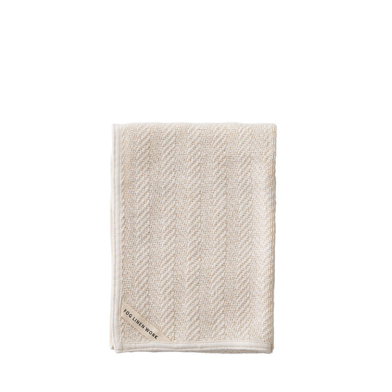 Fog Linen Work Herringbone Cotton Towel (M)