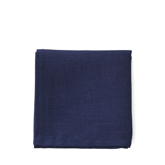 Fog Linen Work Linen Handkerchief Blue Indigo