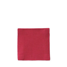 Fog Linen Work Linen Coaster: Poppy Red