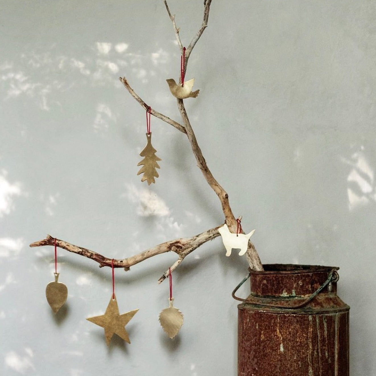 Fog Linen Work Brass Tree Ornament