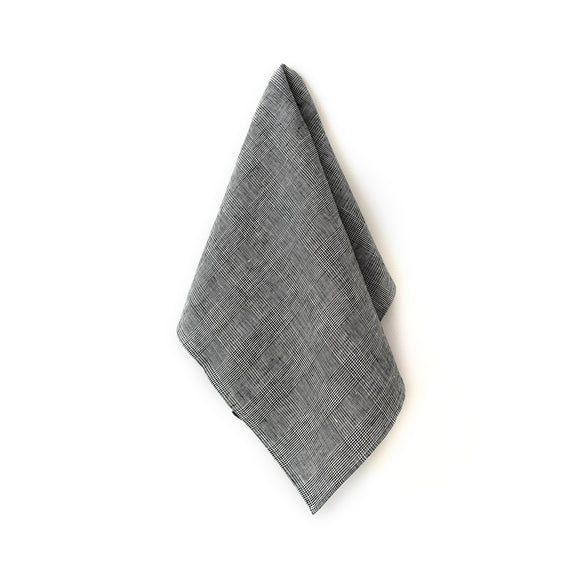 Fog Linen Work Tea Towel - Glen Check