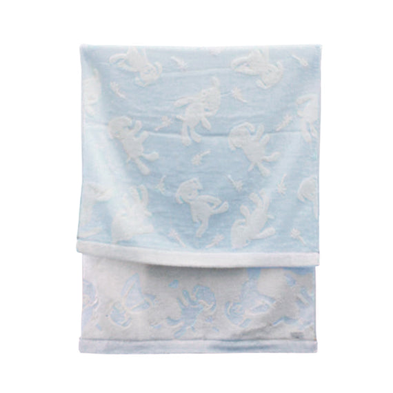 Kontex Macaron Bath Towel - Blue Puppy