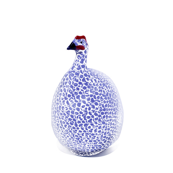 Les Ceramiques de Lussan Pintade (Guinea Fowl) Medium - Blue