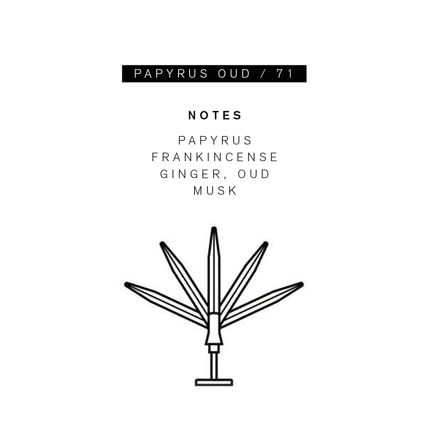 Sample Vial - Parle Moi Papyrus Oud / 71 Eau de Parfum