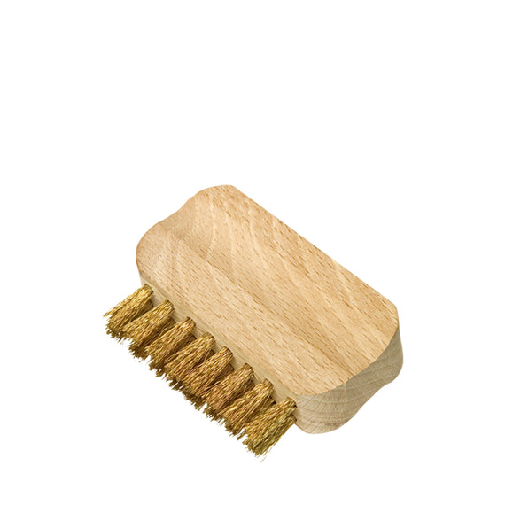 Redecker Suede Brush with Brass Bristles