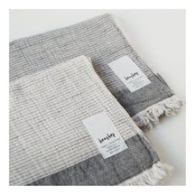 Ten i muhou Heather Stripe Bath Towel - Beige