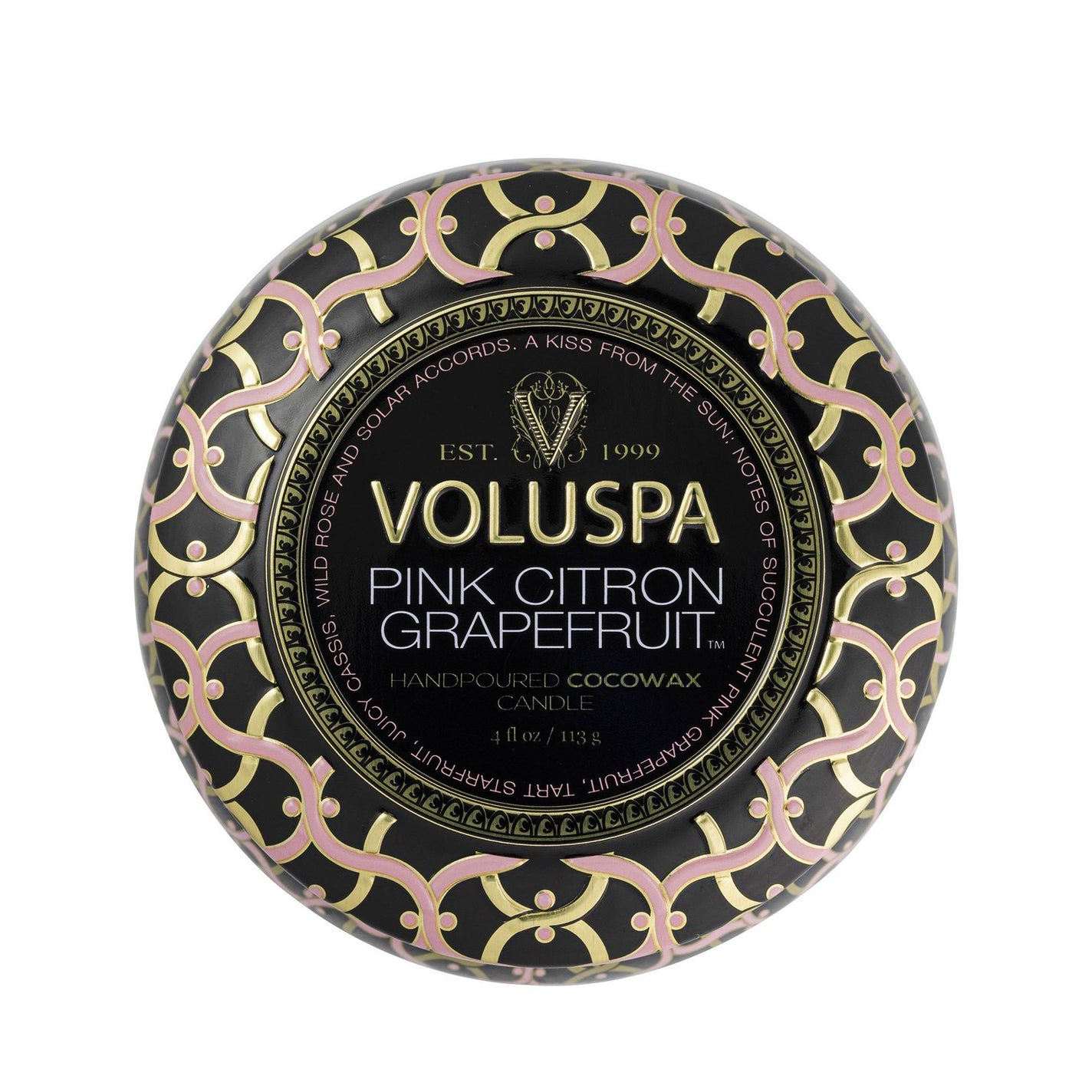 VOLUSPA Pink Citron Grapefruit Decorative Candle