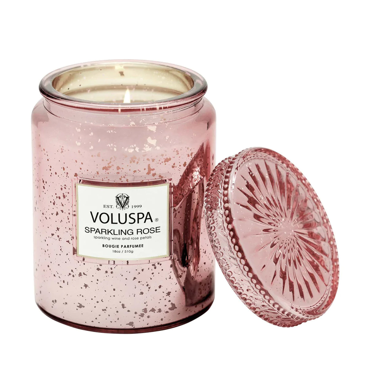 VOLUSPA Sparkling Rose 100hr Candle Official Stockist