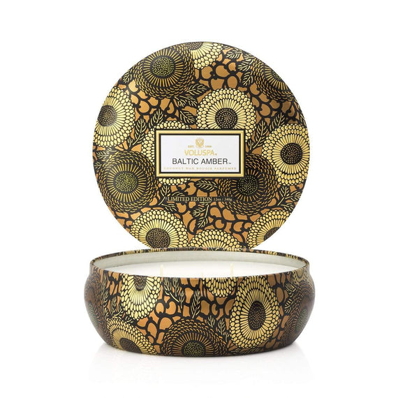 VOLUSPA Baltic Amber 3 Wick Candle