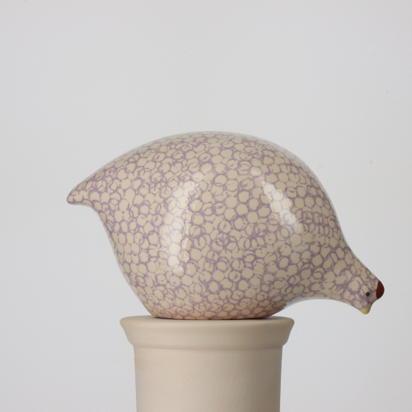 Les Ceramiques de Lussan Quail Pecking - Mauve