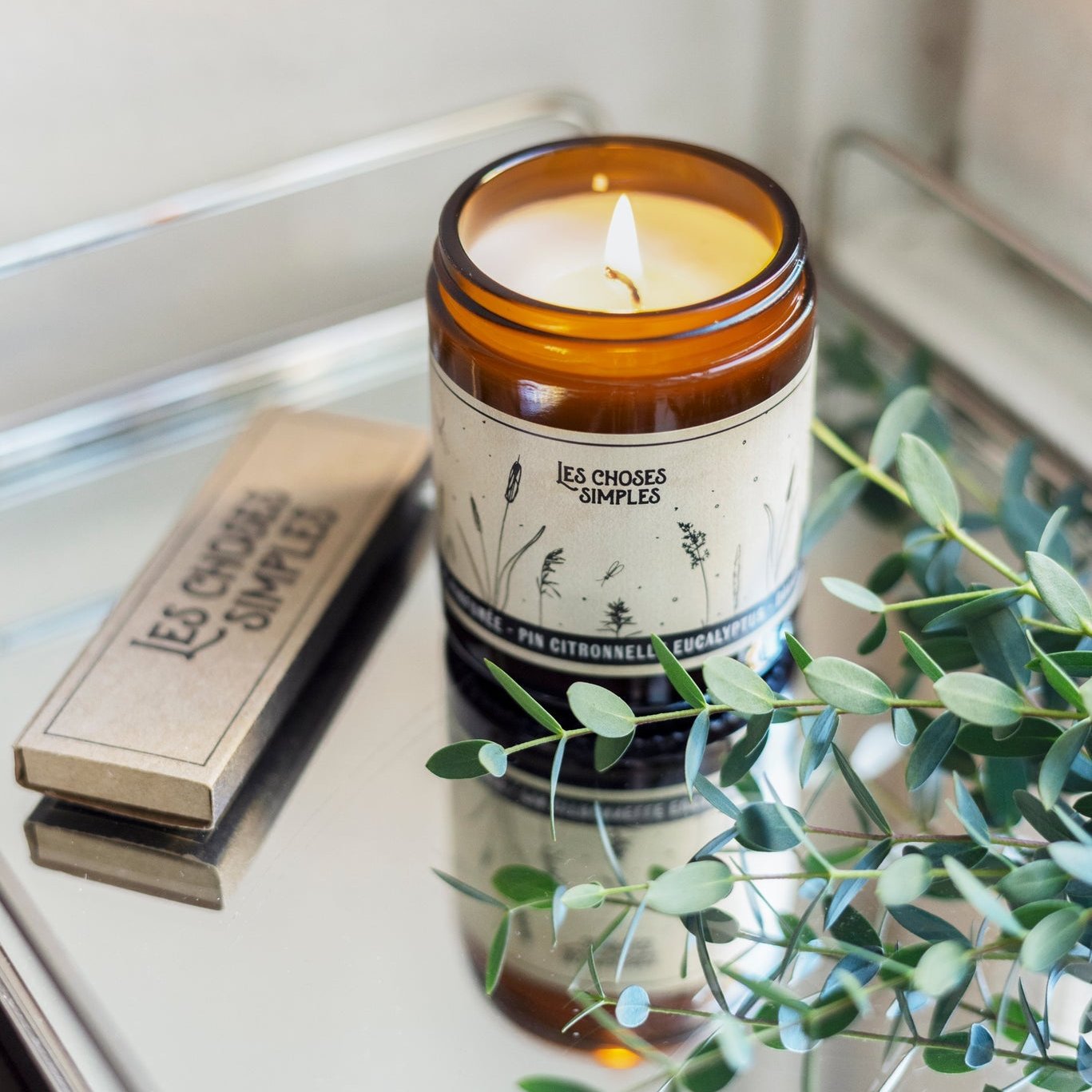 Les Choses Simples Pin Citronelle Eucalyptus Boxed Candle